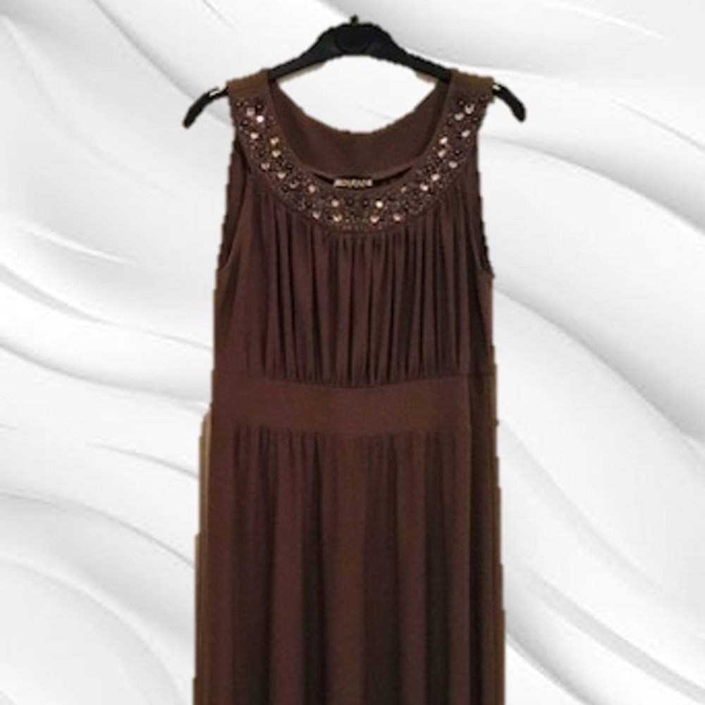 A Beautiful Taupe Maxi-Dress